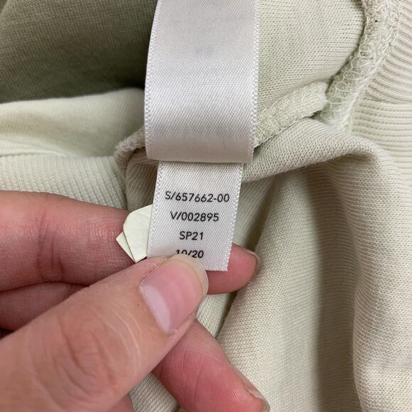 Athleta Sundown Dip Dye Shirt Womens XS Moss Beige Round Neck Raglan Long Sleeve - Picture 11 of 15